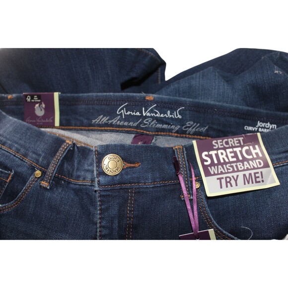 Gloria Vanderbilt Jordyn Curvy Barely Boot Pants Women's 8L Slimming NWT - Picture 6 of 6